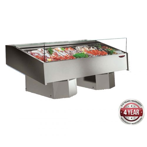 Multiplexable Serve-over Refrigerated Fish Open Display 1540mm - FSG1500