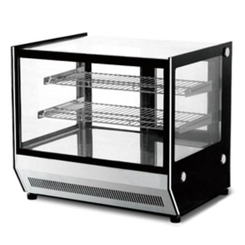 Counter Top Square Glass Hot Food Display - GN-900HRT